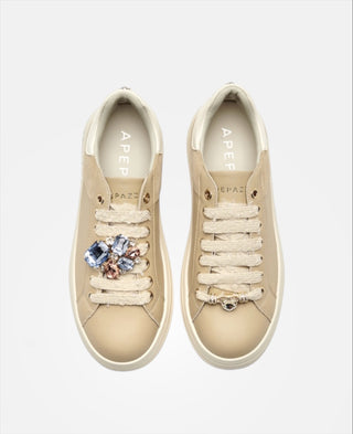 Apepazza Lifty15 - Sneaker in pelle Beige