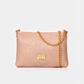 Borsa a bustina Marc Ellis Marlene Row in pelle Moka Mousse