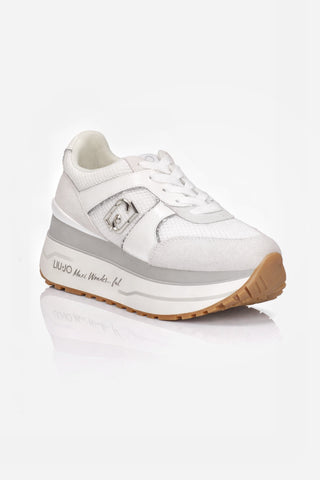 Sneaker Liu Jo Maxi Wonder Plus 02 super platform in pelle White