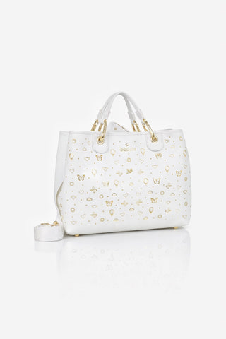 Borsa a mano Braccialini Beth Strass White