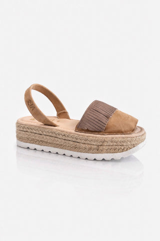Minorchina Ria Platform Yute2 con frangia Onix Natural