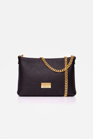 Borsa a bustina Marc Ellis Marlene Row in pelle Black