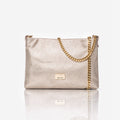 Borsa a bustina Marc Ellis Marlene Lux in pelle Platino