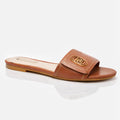 Ciabatte flat Sandy Liu Jo in pelle Saddle Cuoio