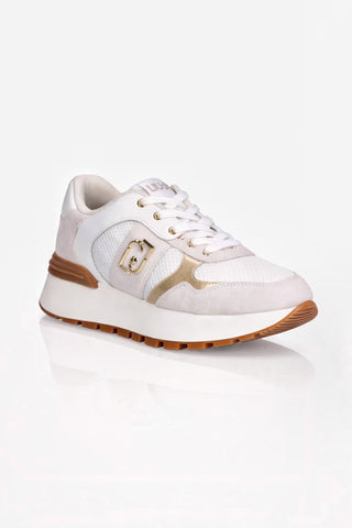 Amazing 43 Bis - Sneaker Liu Jo platform in suede e mesh White