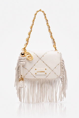 Borsa a spalla La Carrie Isabel piccola Ivory
