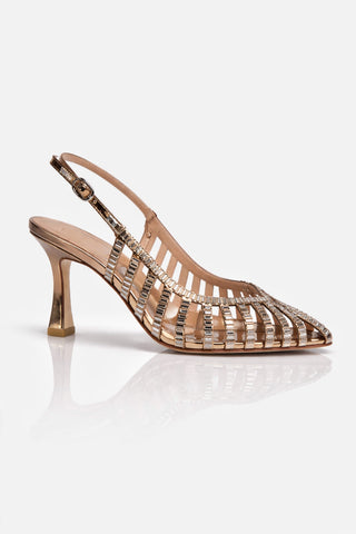 Slingback Mirror Alma en Pena in pelle Bronze
