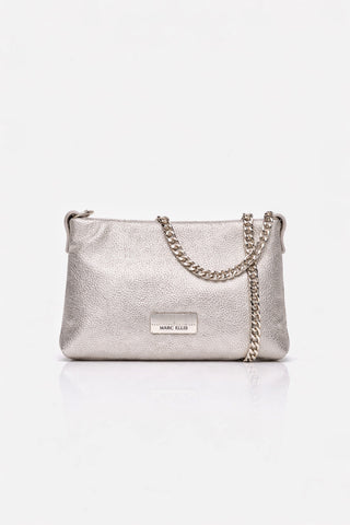 Borsa a bustina Marc Ellis Marlene Lux in pelle Argento