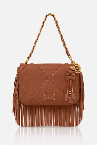 Borsa a spalla La Carrie Isabel grande Cuoio