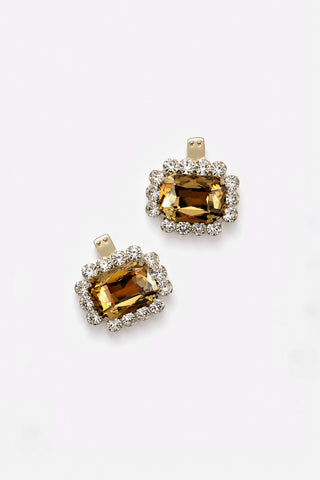 Clip gioiello a bottone rettangolare Gold