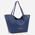 Borsa Shopper Braccialini Ariel in pelle Blue