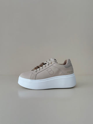 Elettra Beige Fiori Strass