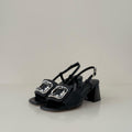 Ocean Slingback in pelle Nero