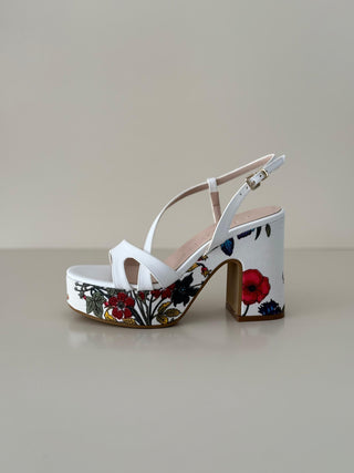 Dalia 5418 Bianco Canvas Flower