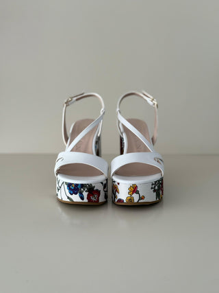 Dalia 5418 Bianco Canvas Flower