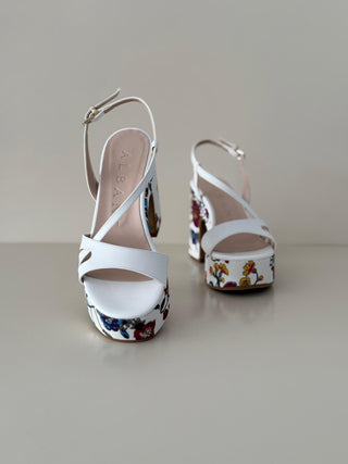 Dalia 5418 Bianco Canvas Flower