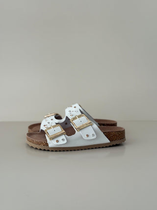 Chloe BIO501 White Nubuck stras