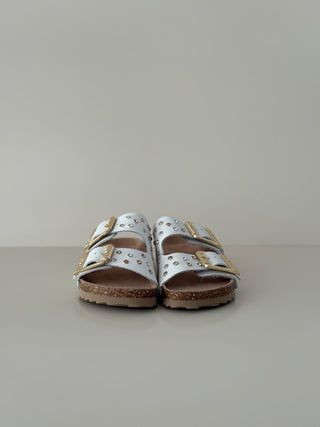 Chloe BIO501 White Nubuck stras