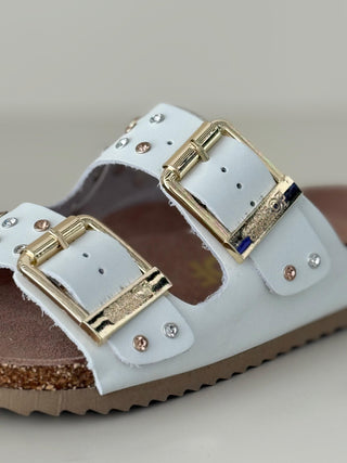 Chloe BIO501 White Nubuck stras