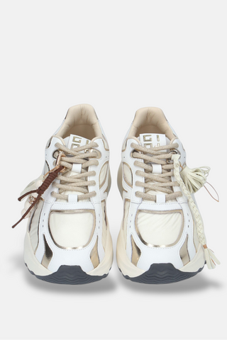 Gio+ Dalia - Sneaker Alta in pelle Combi Gold