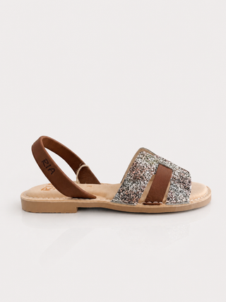 Minorchina Ria flat/hermes Glitter Tie Dye Cuoio
