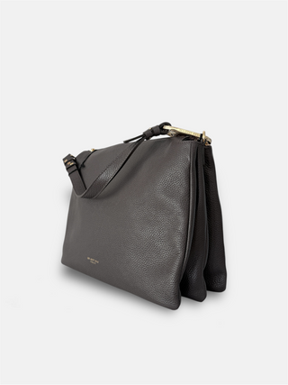 Reflex Dollaro – Borsa a spalla grande in pelle Chocolate