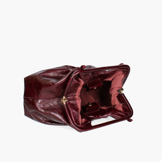 Janine – Shopping bag in pelle Ruby
