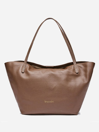 Ariel – Shopper in pelle Marrone