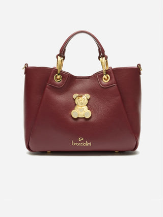 Amy Bijoux – Borsa a mano in pelle Bordeaux