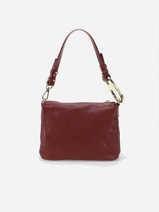 Reflex Dollaro – Borsa a spalla piccola in pelle Carminio