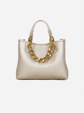 Beth Jewels – Borsa a mano in pelle Platino