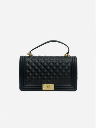 FLAT SQUARE M - Black / Light Gold