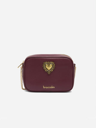 Jinny Leather – Borsa a tracolla in pelle Bordeaux