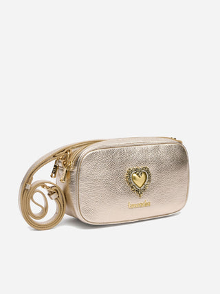 Jinny Leather – Borsa a tracolla in pelle Platino