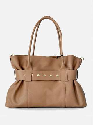 Margot – Tote bag grande in pelle Caramel