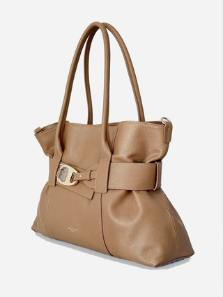 Margot – Tote bag grande in pelle Caramel