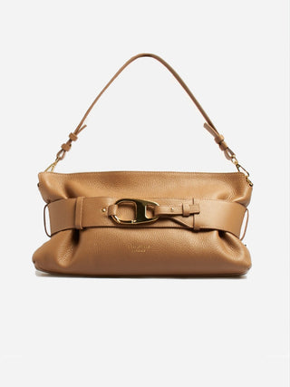 Margot – Tote bag media in pelle Caramel