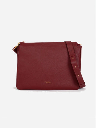 Reflex Dollaro – Borsa a spalla grande in pelle Carminio